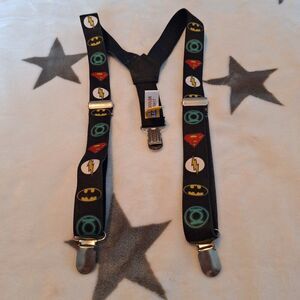 Justice League Infant Toddler Adjustable Suspenders‎ DC Comics WB